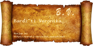 Baráti Veronika névjegykártya