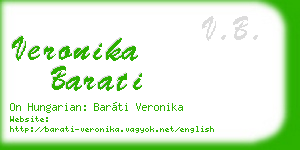 veronika barati business card